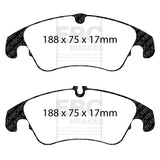 EBC Bluestuff NDX Trackday Brake Pad Set (DP52055NDX) Image 1