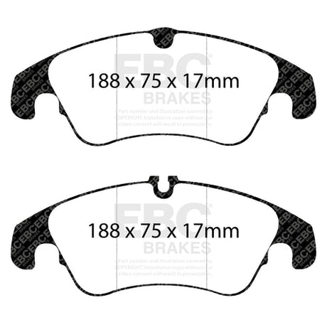 EBC Bluestuff NDX Trackday Brake Pad Set (DP52055NDX) Image 1