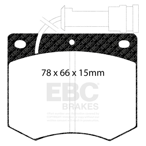 EBC Ultimax OE Replacement Brake Pad Set (DP436) Image 2
