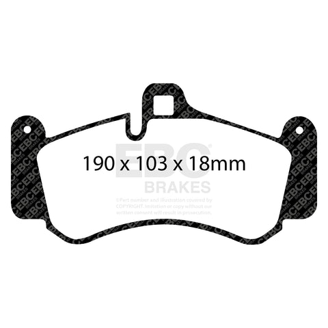EBC Orangestuff 9000 Series Race Brake Pad Set (DP91516) Image 3