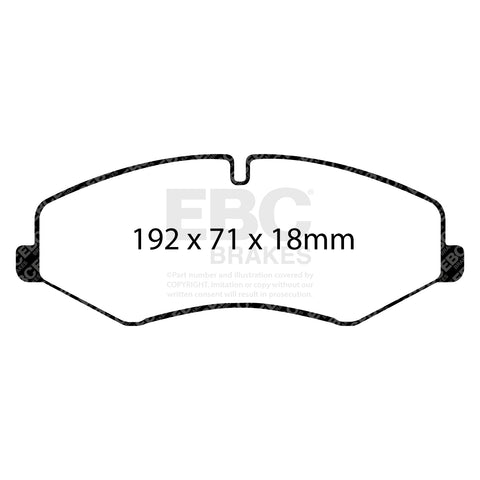 EBC Greenstuff 6000 Series Truck and SUV Brake Pad Set (DP62060) Image 3