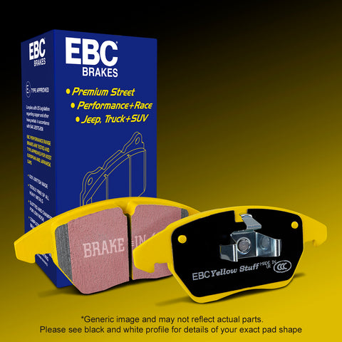 EBC Yellowstuff 4000 Series Street and Track Brake Pad Set (DP41939R)