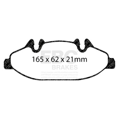 EBC Ultimax OE Replacement Brake Pad Set (DP1553) Image 2