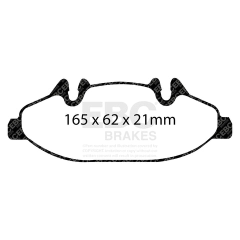 EBC Greenstuff 2000 Series Sport Brake Pad Set (DP21553) Image 1