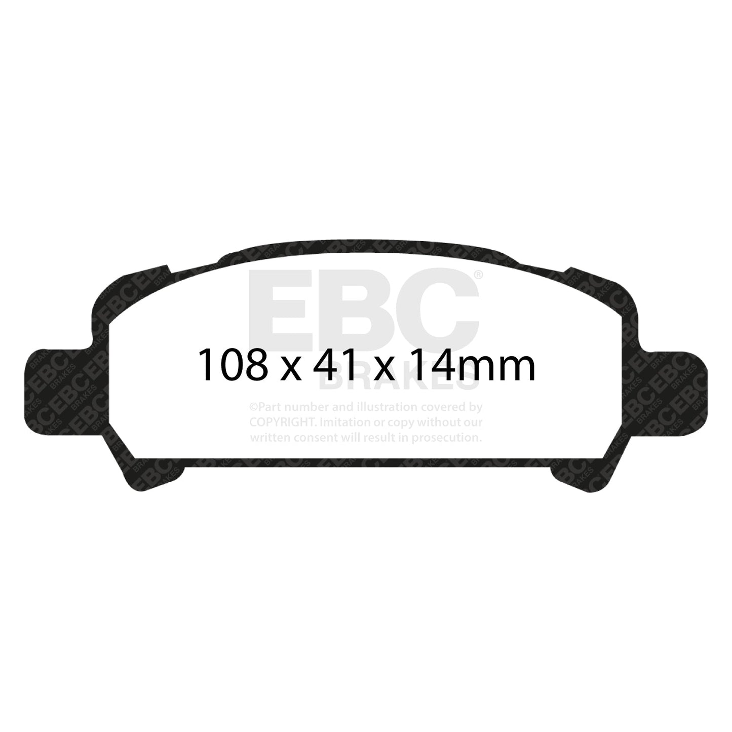 EBC Brakes Pad and Disc Full vehicle Kit (PD40K1776) Image 4