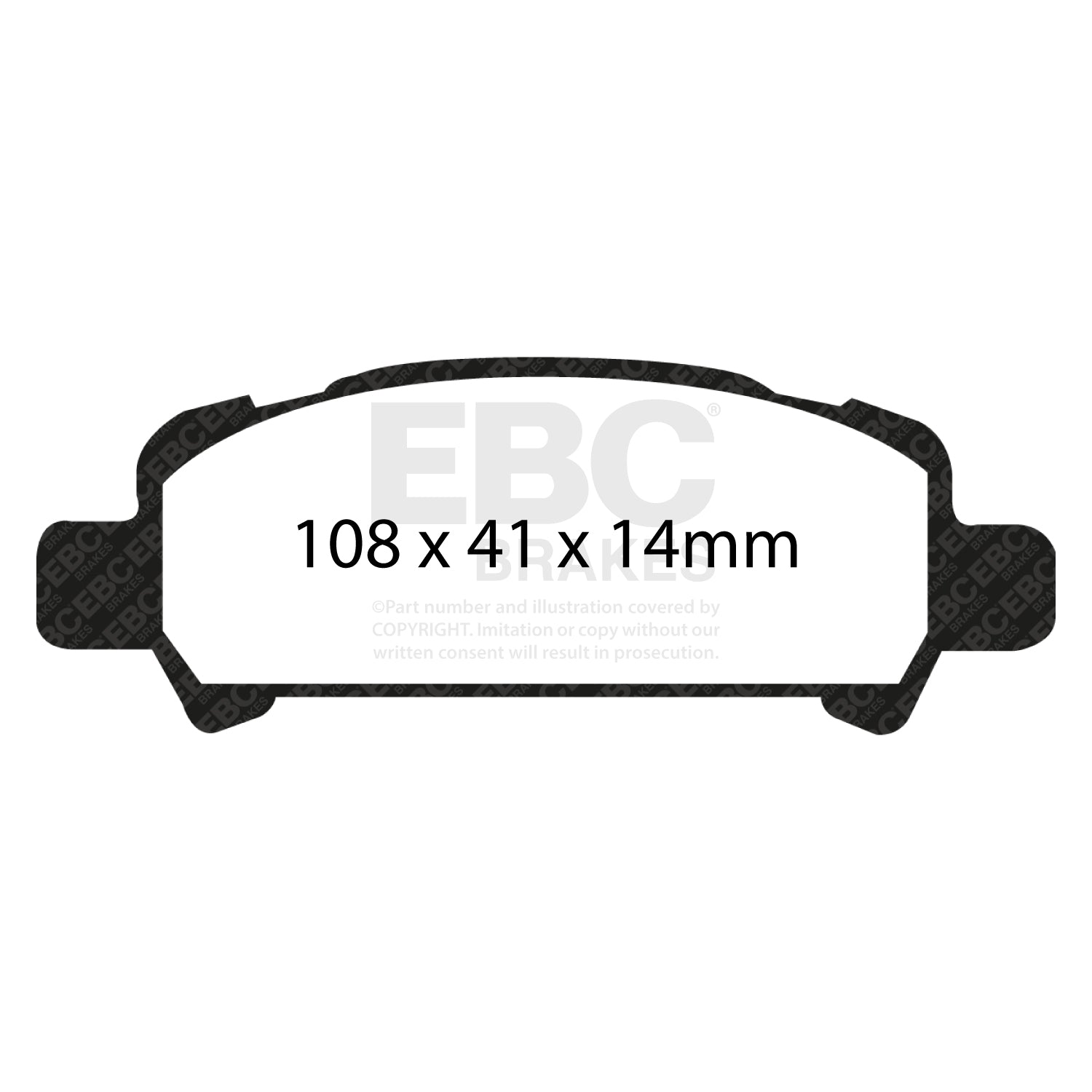 EBC Brakes Pad and Disc Full vehicle Kit (PD40K1776) Image 4