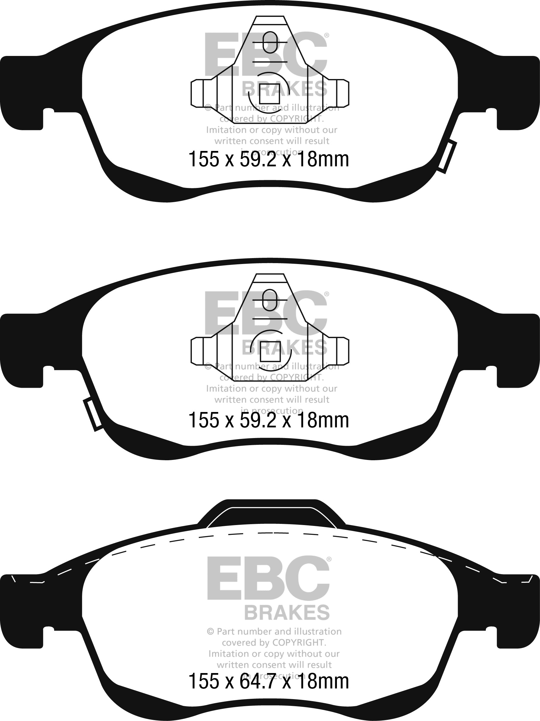 EBC Brakes Pad and Disc Full vehicle Kit (PD40K2417)
