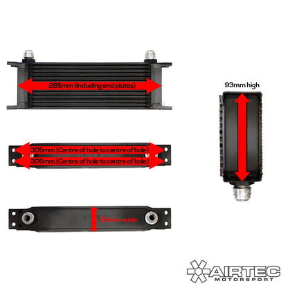 AIRTEC Motorsport Universal Oil Cooler -8 or -10 AN Fittings Image 5