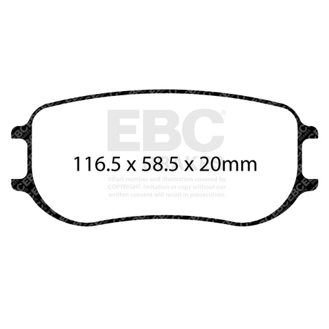 EBC Brakes RPX Racing Pad (DP8081/2RPX) Front