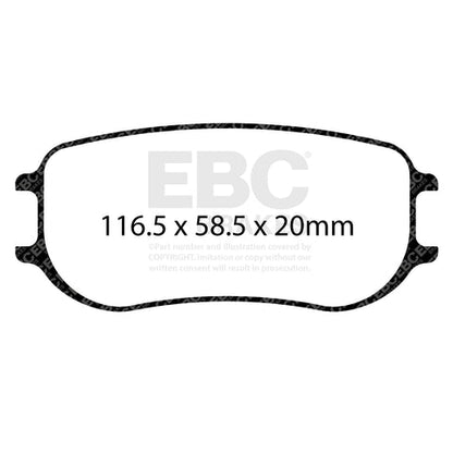EBC Brakes RPX Racing Pad (DP8081/2RPX) Front