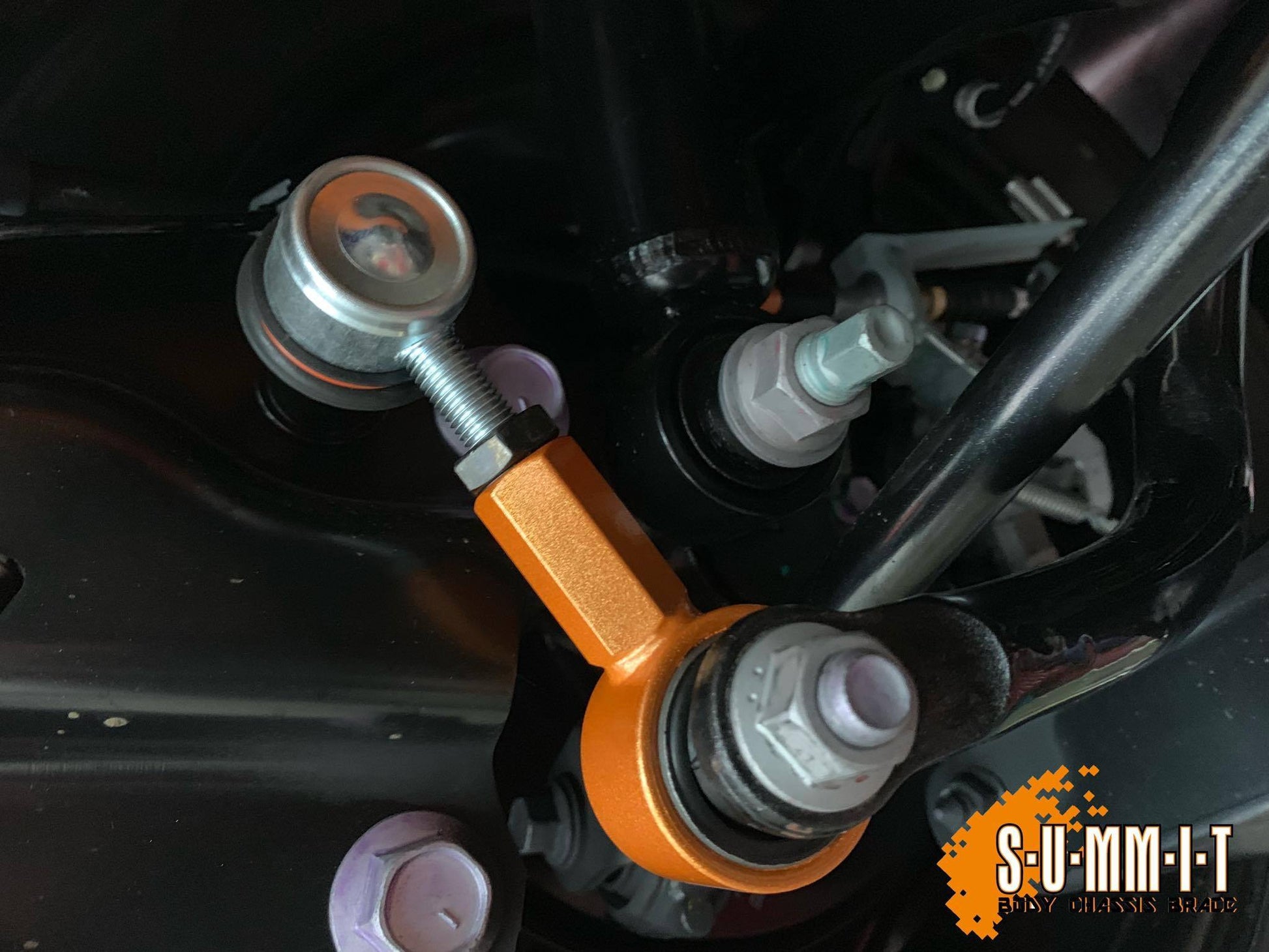 SWAVE &amp; SUMMIT Adjustable Stabilizer Links 75 - 95mm for Toyota Yaris GR Image 3