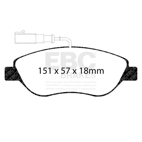 EBC Brakes Pad and Disc Kit (PDKF070) Image 4