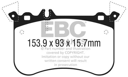 EBC Redstuff 3000 Series Sport Brake Pad Set (DP32311C) Image 2