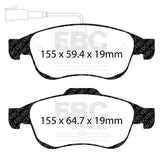 EBC Brakes Pad and Disc Kit (PDKF061) Image 1