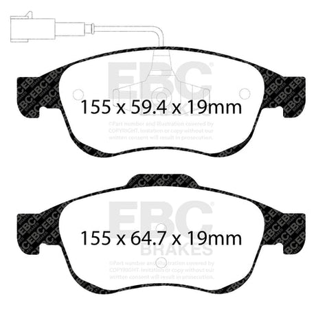 EBC Brakes Pad and Disc Kit (PDKF061) Image 1