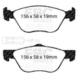 EBC Brakes Pad and Disc Kit (PDKF046) Image 1