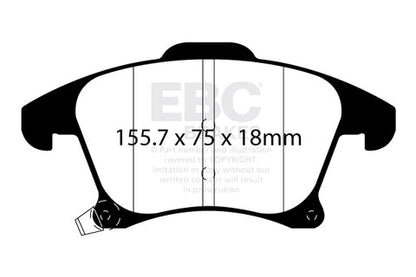EBC Ultimax OE Replacement Brake Pad Set (DPX2269) Image 2