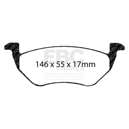 EBC Greenstuff 6000 Series Truck and SUV Brake Pad Set (DP61710) Image 4