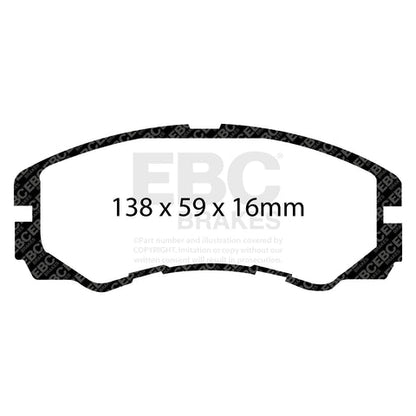 EBC Greenstuff 6000 Series Truck and SUV Brake Pad Set (DP6973) Image 1