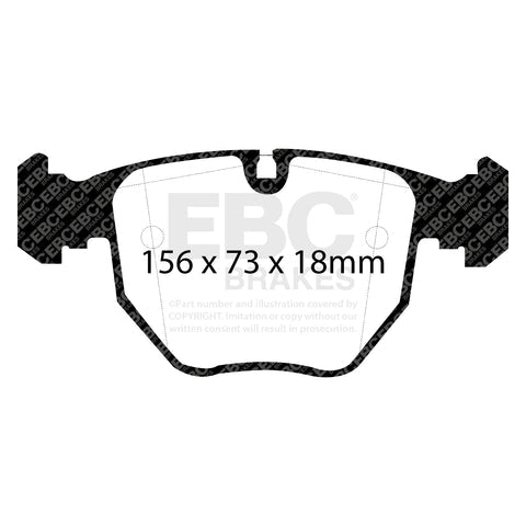 EBC Greenstuff 2000 Series Sport Brake Pad Set (DP21036) Image 1