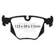 EBC Redstuff 3000 Series Sport Brake Pad Set (DP3871C) Image 1
