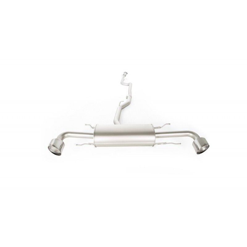 Sport Exhaust Bundle for Alfa Romeo Stelvio Q4 AWD Decat Pipe | 2x 84mm Chrome R-Logo Tips