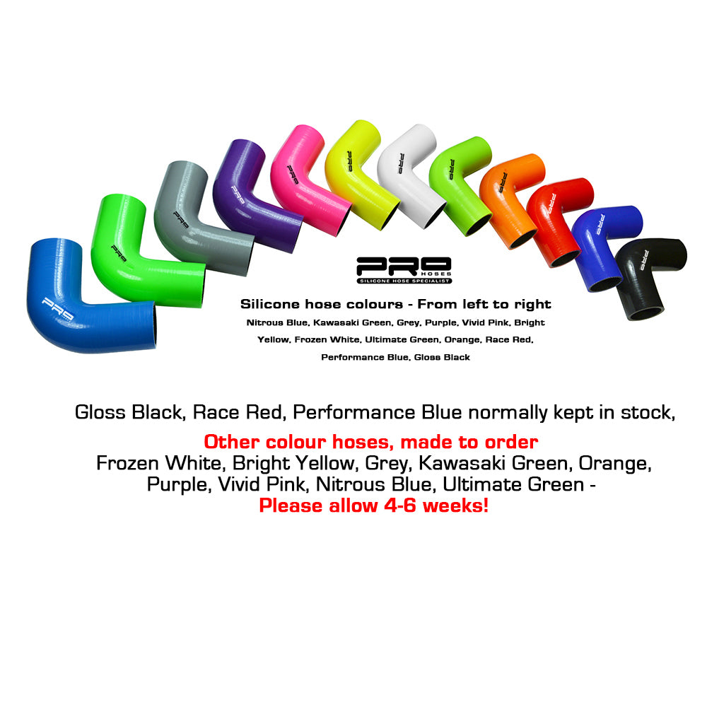 Pro Hoses Four-Piece Silicone Visual Hose Kit Upgrade for Focus Mk3 ST 250 Image 2