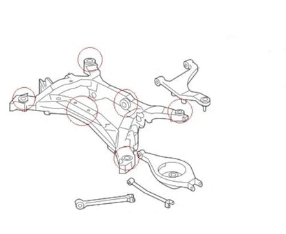 Nissan 350Z (2002-2009) Rear Subframe & Differential Bushes