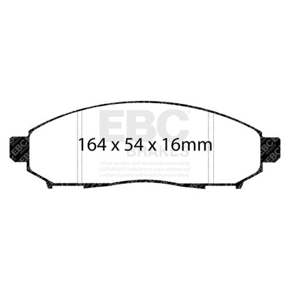 EBC Ultimax OE Replacement Brake Pad Set (DP1747) Image 3