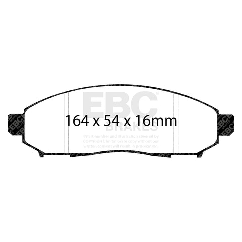 EBC Greenstuff 6000 Series Truck and SUV Brake Pad Set (DP61747) Image 3