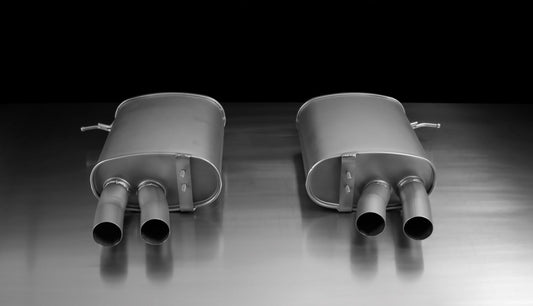 Axle-back-system for BMW 3 Series 335i E90-E93 & 335x E90-E93 4x 84mm Street Race Chrome Tips