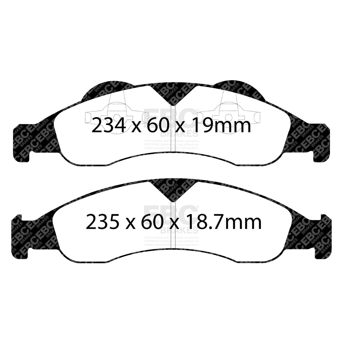 EBC Brakes Pad and Disc Full vehicle Kit (PD40K730) Image 3
