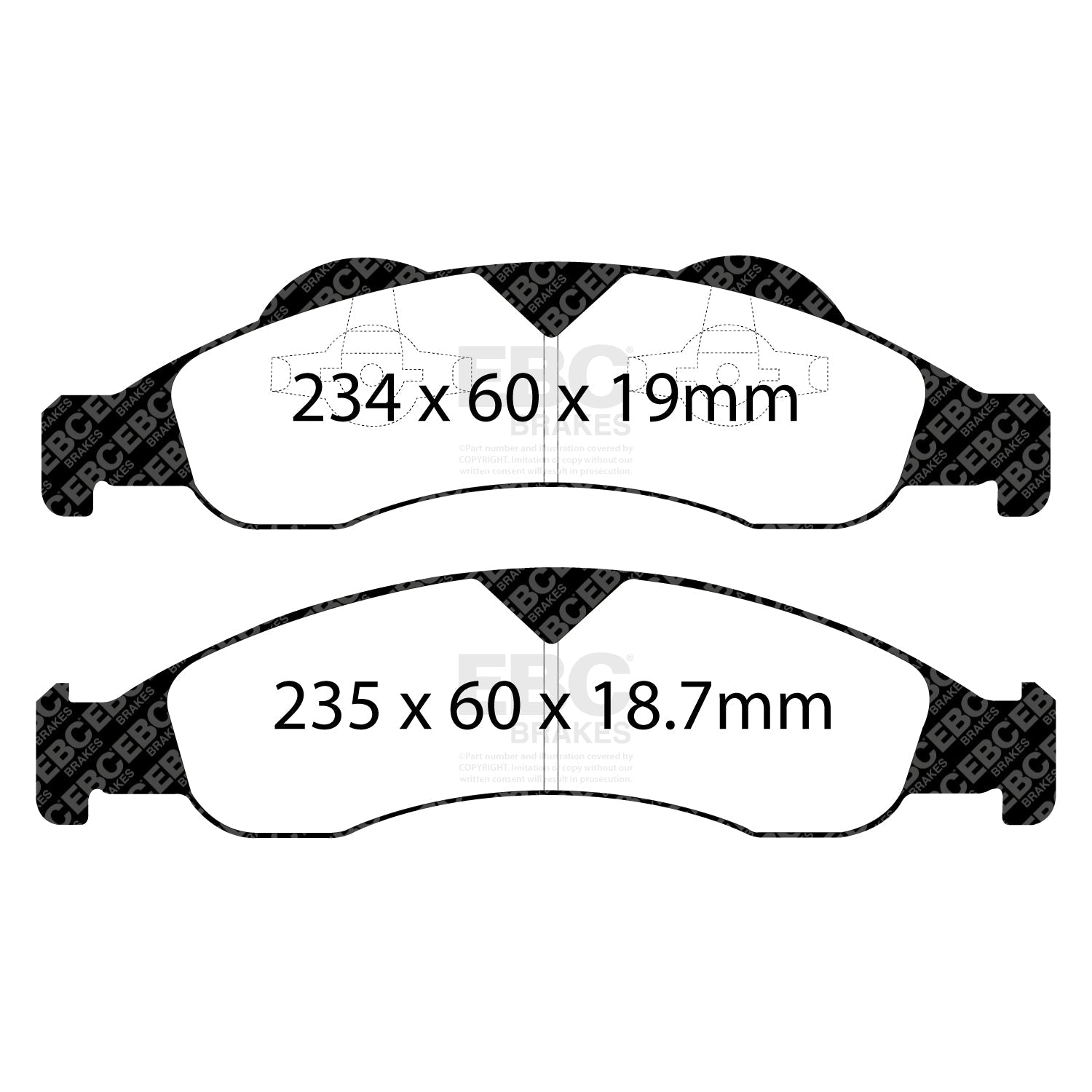 EBC Brakes Pad and Disc Full vehicle Kit (PD40K730) Image 3