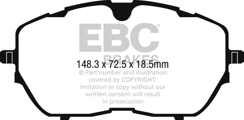 EBC Greenstuff 2000 Series Sport Brake Pad Set (DP22265) Image 4