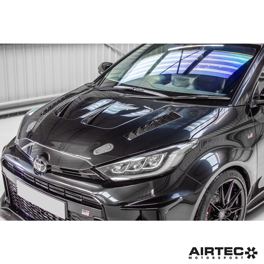 AIRTEC Motorsport Vented Fibreglass Bonnet for Toyota Yaris GR Image 1