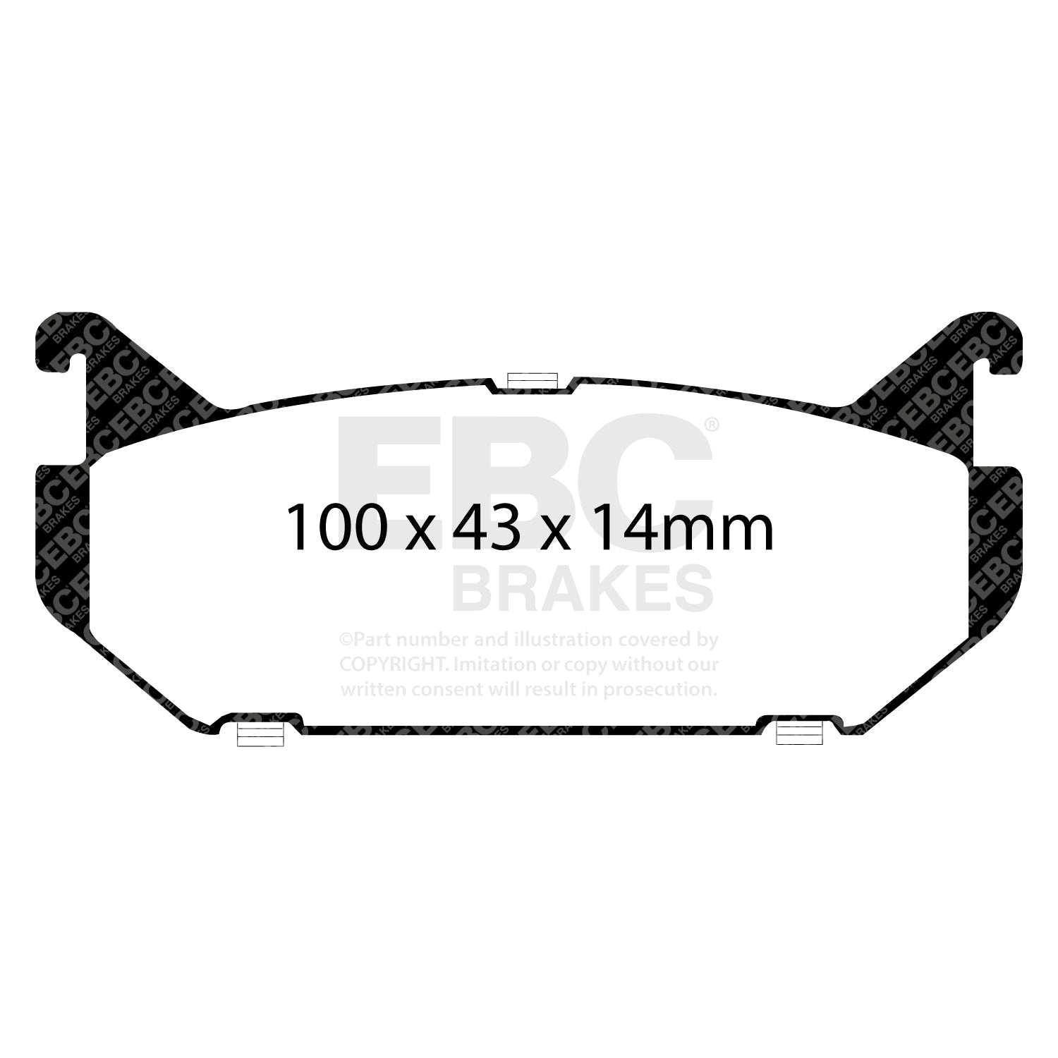 EBC Brakes Pad and Disc Kit (PDKR350) Image 4