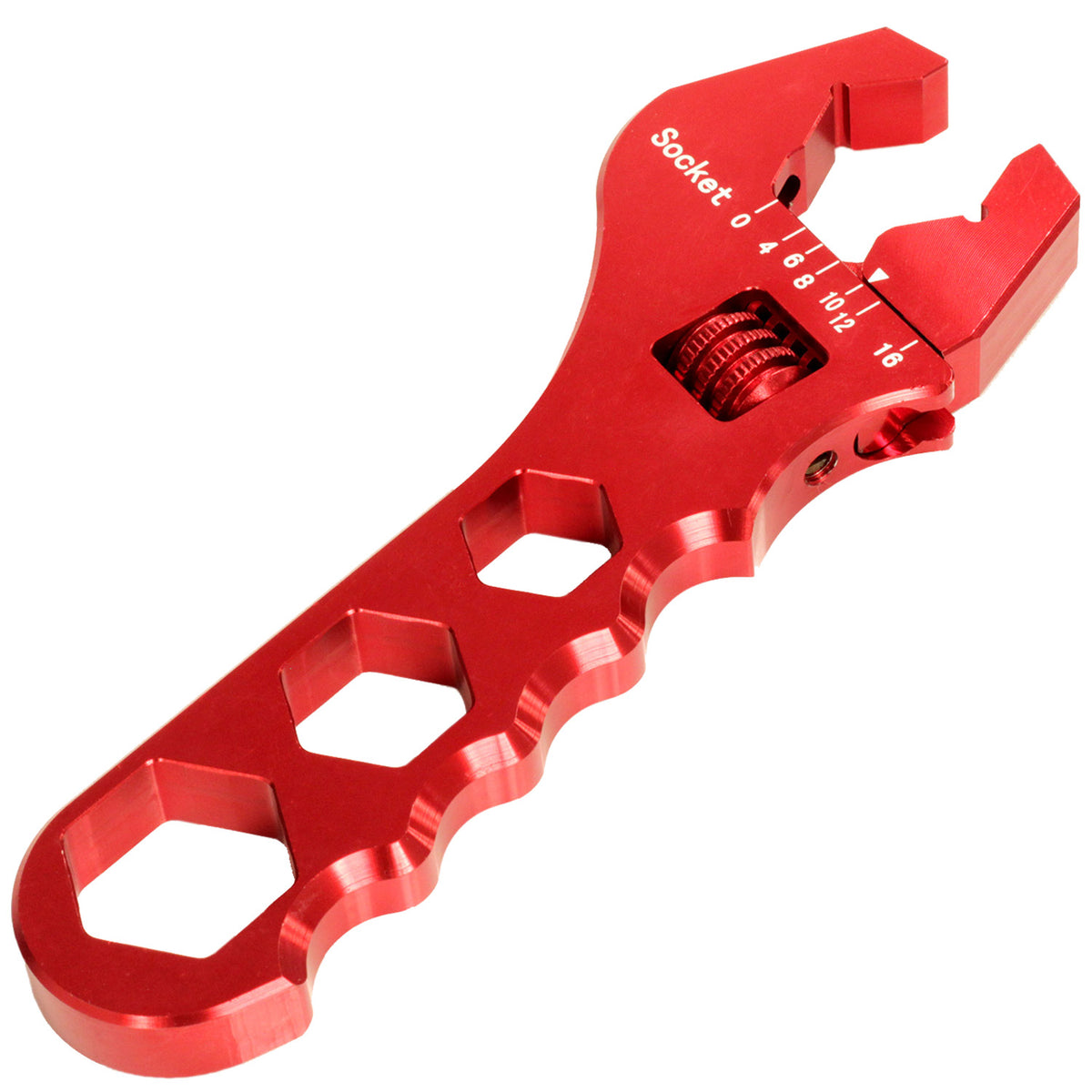 Exoracing Adjustable AN Wrench Spanner AN03-AN16 - Red / V1 Standard AN03-AN16