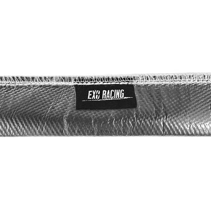 Exoracing Gold And Silver Sewn Heat Sleeve 0.5m - Silver / 30mm ID