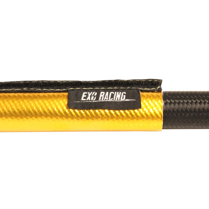 Exoracing Gold and Silver Velcro Heat Sleeve 0.5m - Gold / 30mm ID