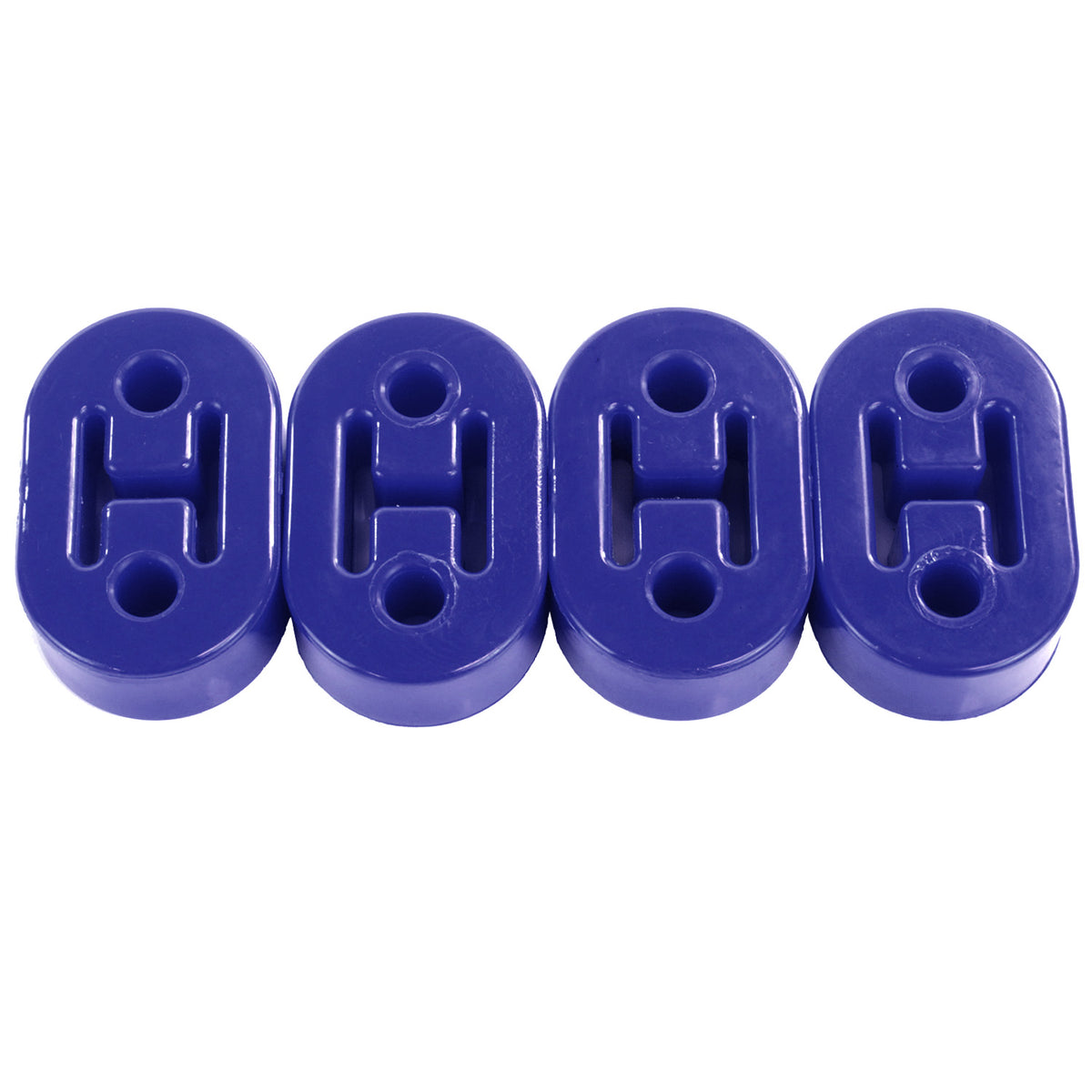 Exoracing Polyurethane Exhaust Hanger Mounts - Blue / 4 Pack