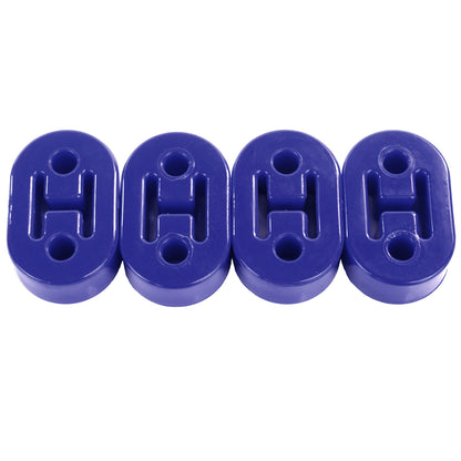Exoracing Polyurethane Exhaust Hanger Mounts - Blue / 4 Pack