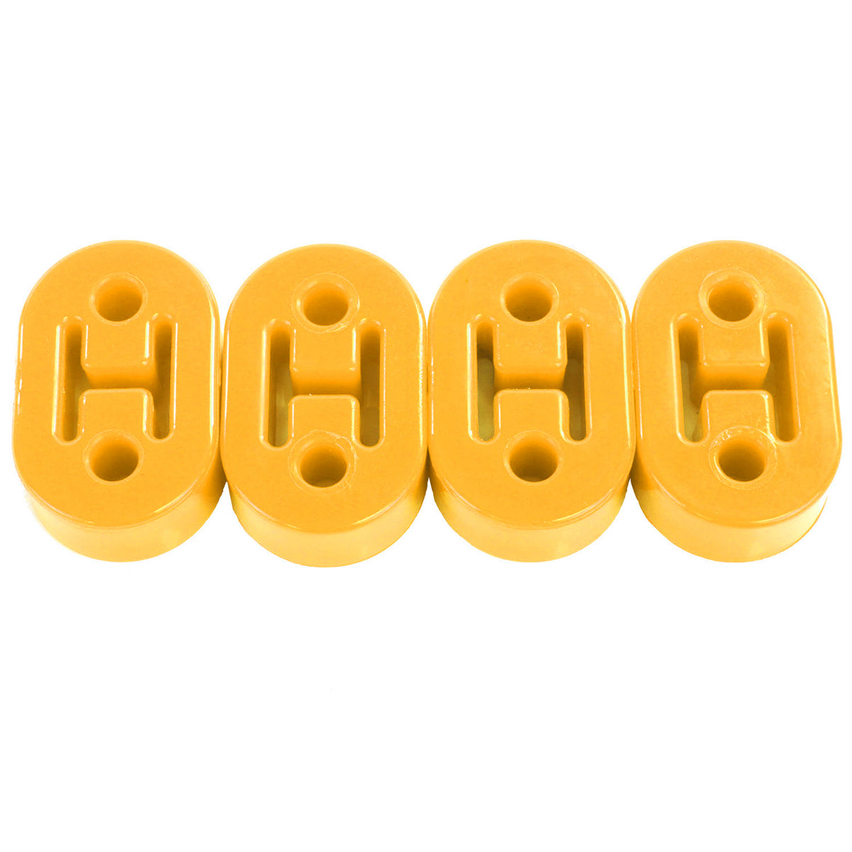 Exoracing Polyurethane Exhaust Hanger Mounts - Yellow / 4 Pack