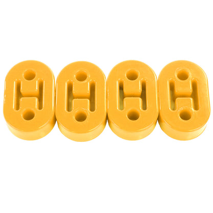 Exoracing Polyurethane Exhaust Hanger Mounts - Yellow / 4 Pack
