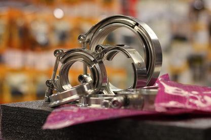 Exoracing Stainless Steel V-Band Clamp With Flanges