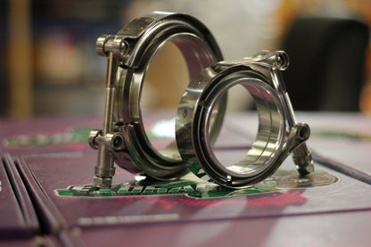 Measuring Exoracing V-band clamp flange bore size