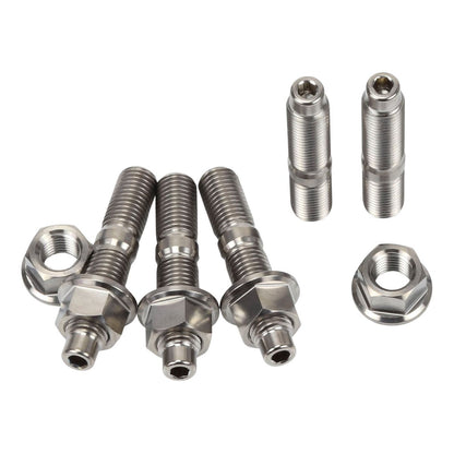 Exoracing Titanium Intake Exhaust Manifold Nut and Stud Kit - K-Series Exhaust x 5