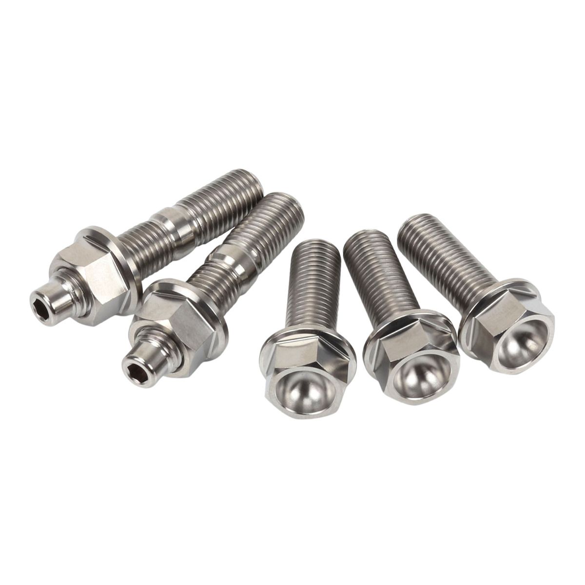 Exoracing Titanium Intake Exhaust Manifold Nut and Stud Kit - K-Series Exhaust (OEM Style) x 5