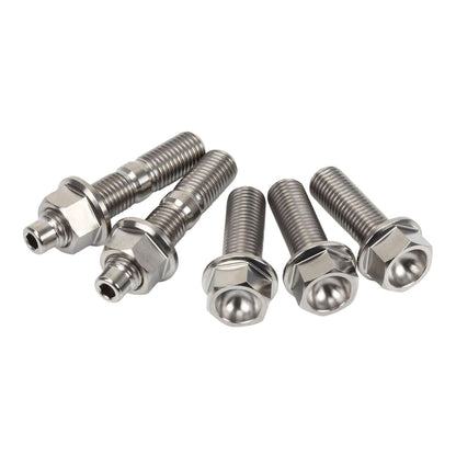 Exoracing Titanium Intake Exhaust Manifold Nut and Stud Kit - K-Series Exhaust (OEM Style) x 5