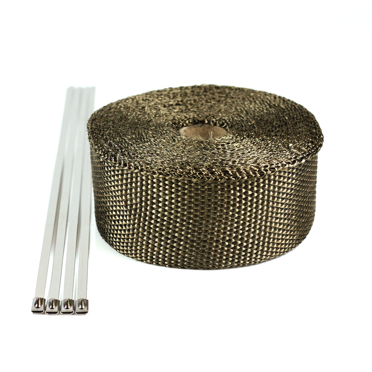 Exoracing Titanium or Carbon Exhaust Wrap - 15m Length x 5cm Width / Titanium