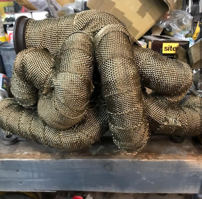 Exoracing exhaust wrap supplied with stainless steel cable ties